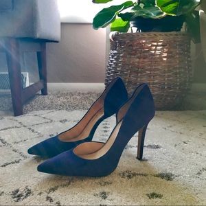 Deep Purple Velvet Stilettos, Jessica Simpson